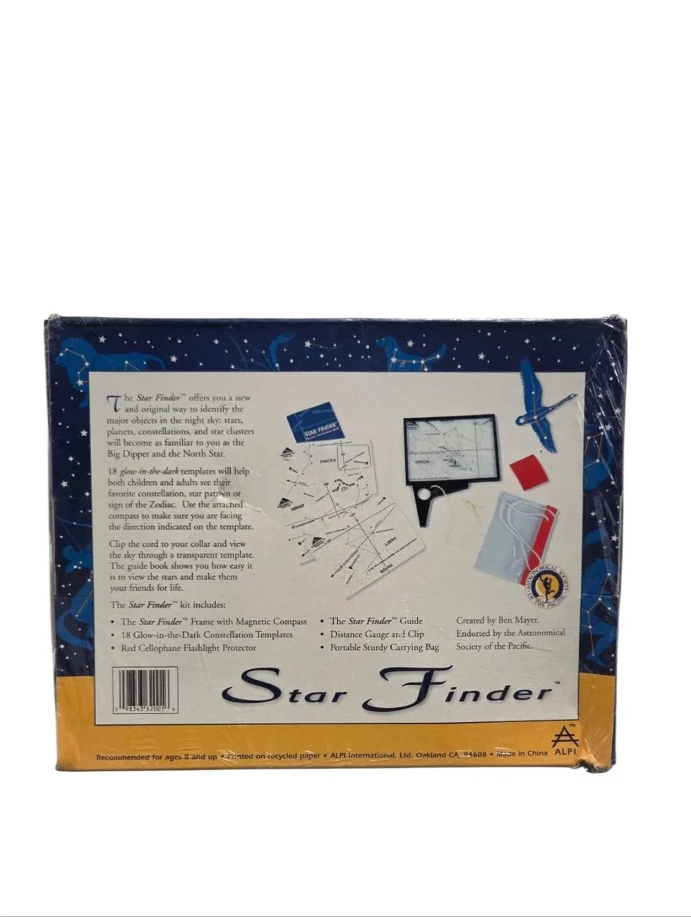 Vintage 1996 Alpi Star Finder Astronomy Kit Constellation Game